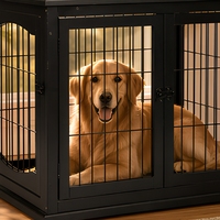 [En stock] TIANYI  Niche pour chien d'intérieur, grande niche en bois pour animaux de compagnie