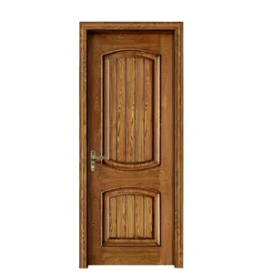 Dernière conception moderne Porte en bois PVC Mdf Intérieur de chambre à coucher Imperméable Insonorisé Portes en bois massif Cadre