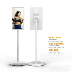 Indoor Lcd Wireless Display Ips Movable Android 12 Stand By Me Tv Smart Capacitive Touch Rechargeable Android Monitor