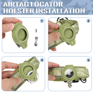 Collier de dressage pour chien personnalisé, suivi, protection, style dessin animé, couverture réglable, alliage, polyester, anneau de cou, cloche - Product Image 3