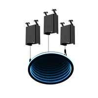 Anneau cinétique LED RGB à effet miroir infini, système de treuil motorisé DMX512 pour la décoration de scène, de mariage et de fête