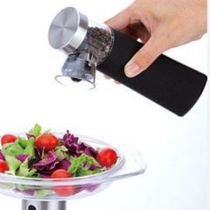 Portable <b>Electric</b> <b>Pepper</b> <b>Grinder</b> Stainless Steel Battery Operated Push Button Kitchen Tool MG709B - Product Image 4