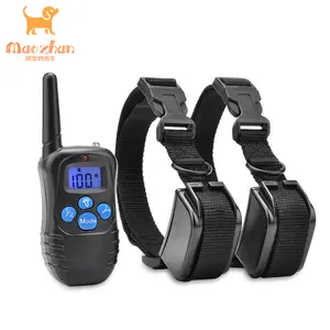 Remote Control Anjing, Kerah Latihan Anjing Remote Control Elektronik Terbaik Digunakan untuk 1 atau 2 Anjing