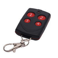 Télécommande sans fil pour portes, 433mhz, télécommande en plastique, Type d'apprentissage, 4 boutons