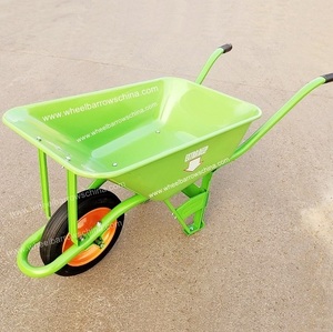 Brouette en acier robuste sécurité extra résistante ARTCO Merah brouette à roues de 4 pieds entrepreneur vert Gerobak Sorong Original - Product Image 1