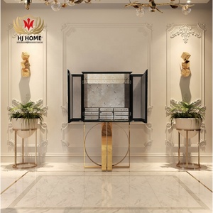 Mueble de Almacenamiento HJ Home Pixel con Patas Doradas, Organizador Único y Colorido, Mueble para el Hogar, Aparador Boca Do <span class=keywords><strong>Lobo</strong></span> - Product Image 5