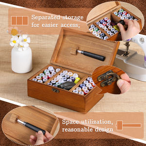 大きな目のステッチ針付きレザーソーイングツール、ワックス糸、DIYレザークラフト用レザーステッチングキット - Product Image 4