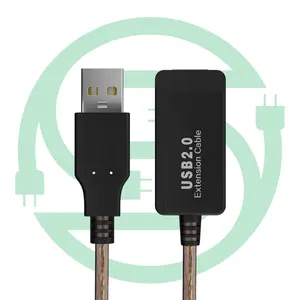 Kabel ekstensi USB pria ke Wanita 30M USB 2.0 + IC AF ke AM kabel Transfer Data untuk PC