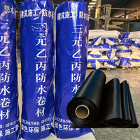 Matériau de sous-couche pour bâtiments industriels haute résistance à l'usure, membrane en caoutchouc EPDM imperméable et résistante à l'eau de 1 à 3 mm