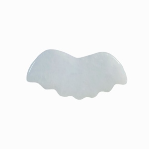 Herramienta de masaje corporal de ágata 100% natural a precio de mayorista, tabla de raspado de ágata gris, piedra Gua Sha facial - Product Image 1