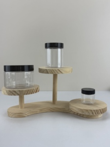 Wholesale Various Size Food Grade Clear PET Plastic Storage <b>Jars</b> with Colorful Screw Lids for Cosmetic Food Spice Packaging - Product Image 5