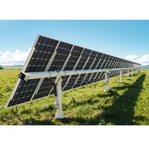 China Manufacturer Single Axis Smart Solar Tracker System Sun Tracking Ground Mount Pv Solar Panel Tracking Systems