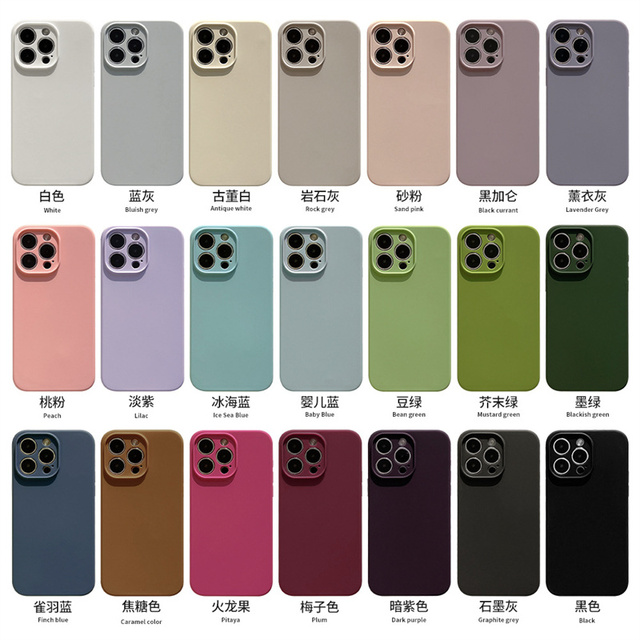 New Silicone Mobile Phone Cases for iphone 7 8 Plus 11 Xr Xs Mas 12 13 Pro Max 14 Pro Phone Cover