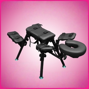 Sedia Multifunzionale per Coppie in Acacia, Reclinabile, Accessori SM, Telaio di Contenimento per Allenamento - Product Image 2