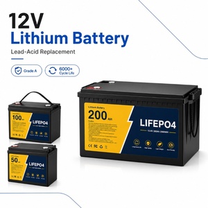 Batterie LiFePO4 12,8 V 50 Ah à décharge profonde pour camping-car, caravane, motorhome, stockage d'énergie solaire hors réseau - Product Image 1