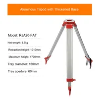 Trépied de Mesure FEO Personnalisable en Alliage d'Aluminium Durable pour Station Totale, Théodolite et Niveau de Géomètre