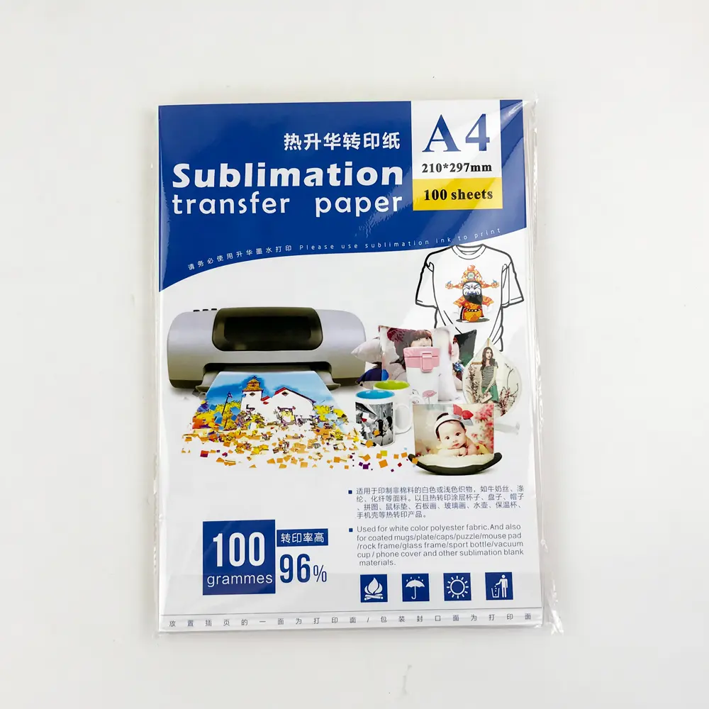 A4 Transfer Printing Sublimatie Papier 100 Vel Pak Sublimatie Papier A4 Voor Mok