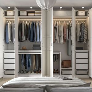 Givanssie thiết kế sang trọng cao cấp đa chức năng tủ quần áo phòng ngủ tiết kiệm không gian Modular công suất lớn tủ - Product Image 5