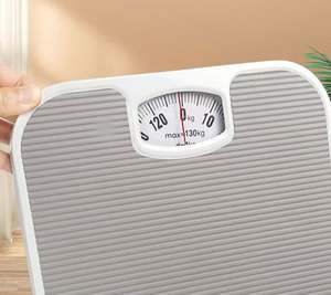 180 किलोग्राम/1 किलोग्राम PU गैर विरोधी पर्ची चमड़े के पैड मानव शरीर वजन संतुलन बाथरूम पैमाने एनालॉग वसंत मानव शरीर 130 किलोग्राम - Product Image 3