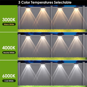 Color Changing <strong>Solar</strong> Fence <strong>Lights</strong> Outdoor IP65 Waterproof Fence Garden Wall <strong>Lights</strong> <strong>for</strong> Outside Backyard Step <strong>Deck</strong> Lighting - Product Image 4