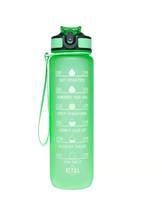 Bouteille d'eau sport Olerd 1000 ml en Tritan avec paille et corde tressée pour le camping, les étudiants et la salle de sport - Réutilisable et anti-fuite