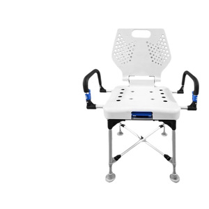 Folding Shower Chair With Armrests <b>Adjustable</b> <b>Height</b> Non Slip <b>Stool</b> For Elderly And Pregnant Women Bathroom Safety Equipment - Product Image 4