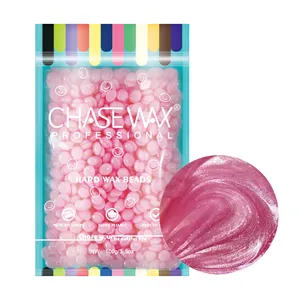 Chase Wax 100g Shimmer Rose Pink Hypoallergenic Rosin Free Depilatory Hard Wax Beads For Wholesale