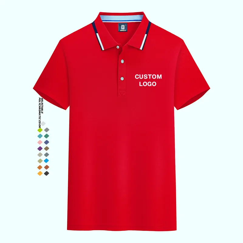 Kunden spezifisches Kragen-Fit-Damen-T-Shirt Herren-Golf-Polos hirt mit Logo-bedrucktem gestricktem Arbeits kleidungs-T-Shirt