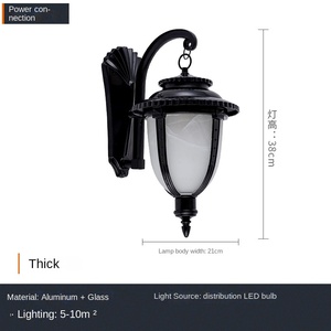 โคมไฟอลูมิเนียม LED กลางแจ้งติดผนังพลังงานแสงอาทิตย์, โคมไฟ LED กลางแจ้งติดผนังพลังงานแสงอาทิตย์ IP65สวนโคมไฟผนังพลังงานแสงอาทิตย์กันน้ำ - Product Image 4