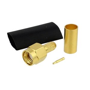 Mạ Vàng <span class=keywords><strong>RF</strong></span> <span class=keywords><strong>SMA</strong></span> RG58 nam cắm Brass uốn ống Pin cho kết nối đồng trục pin thông tin liên lạc kết nối đồng trục - Product Image 1
