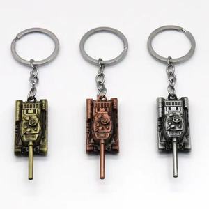 Kim loại bền T-34 quân sự cho mô hình xe tăng Keychain với eo móc Keyring cho màn hình hiển thị hoặc tổ chức - Product Image 1