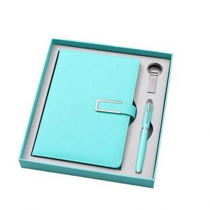 Ensemble cadeau de papeterie de luxe personnalisé A5, carnet rechargeable, stylo, parapluie, tasse isotherme, carnet de notes d'affaires, journal en cuir, boîte cadeau - Product Image 1
