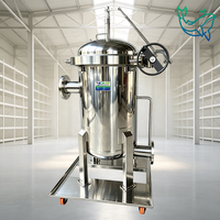 Filtre à sac à haute pression en acier inoxydable 304/316 pour la réutilisation de l'eau industrielle, le traitement des eaux usées chimiques, la filtration