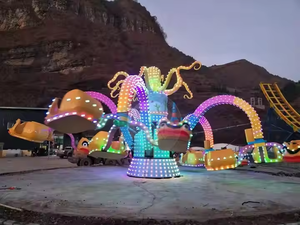 30 asientos tema eléctrico atracciones Parque de Atracciones equipo giratorio gran pulpo paseos familiares para la venta - Product Image 6