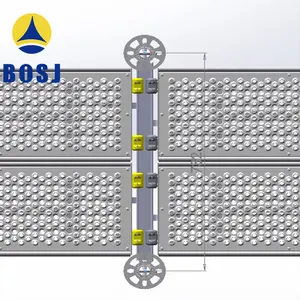 Rouleau de planche d'échafaudage en métal formant la machine