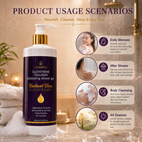 Gel Douche Éclaircissant et Anti-Acné LAMARINE Bio aux Herbes, Format Standard, Contrôle du Sébum, Pour Tous Types de Peaux, Marque Blanche