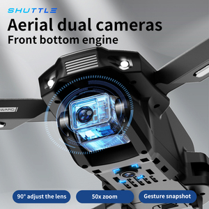 Drones FPV VR avec moteur sans balais, flux optique, évitement d'obstacles, double caméra, quadricoptère RC, jouets télécommandés - Product Image 3