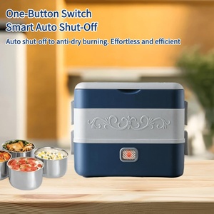 2.4L Electric Stainless Steel Lunch Box 350W Portable Quick Heating Food Heater Wholesale Cooking Warmth Quick Heating - Product Image 2