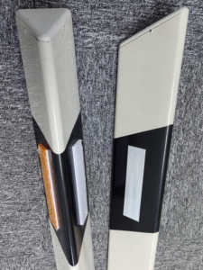 Postes delineadores de PVC de carril de <span class=keywords><strong>carretera</strong></span> de fibra de vidrio baratos, guía triangular de advertencia de seguridad de tráfico, delineadores de cono de tráfico - Product Image 3