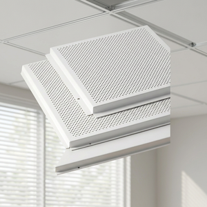 Plafond suspendu moderne blanc translucide irrégulier pour l'éclairage des centres commerciaux - Product Image 6