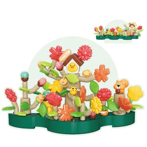 91pcs gốc cây hoa khối xây dựng đồ chơi vườn Xây Dựng Bộ DIY lắp ráp mô phỏng hoa gạch Đồ chơi đẹp và sáng tạo - Product Image 1