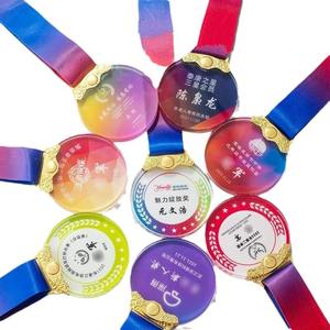 Medallas Deportivas Personalizadas de Aleación de Zinc y <span class=keywords><strong>Trofeos</strong></span> Escolares con Etiquetas de Fútbol y Tenis de Mesa, Grabado Ecológico con Impresión UV - Product Image 1