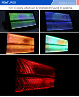 Atomique 3000W Rgb + blanc froid Dmx Rgb Led stroboscopique barre d'éclairage lumières de scène pour Dj boîte de nuit fête