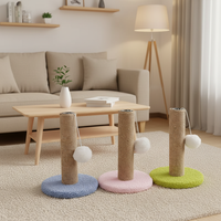 Produit phare : Arbre à chat moderne et sûr, petit format, avec griffoir en sisal écologique et jouet pour chat en peluche, structure d'escalade pour chat, emballage en sac OPP, pour l'exportation