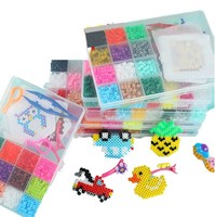 2.6mm Fusible Perles Multi-couleurs Diy Handmade Plastic Perler Boxed Hama Beads Set pour Enfants