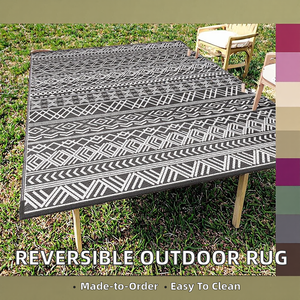 <span class=keywords><strong>Tappeto</strong></span> Reversibile in Paglia Intrecciata Impermeabile <span class=keywords><strong>per</strong></span> Esterni, Camper, Spiaggia, Patio, Giardino, <span class=keywords><strong>Piscina</strong></span>, Terrazza, Picnic, Campeggio, Lavabile - Product Image 4