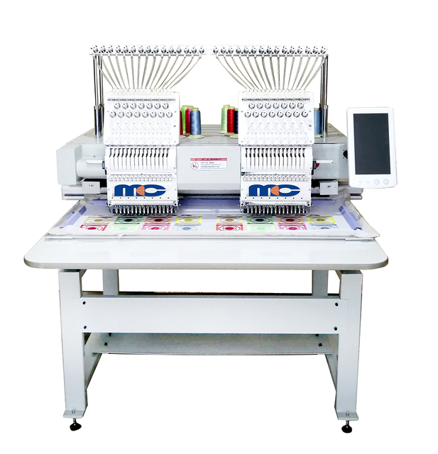 2 Head 9 12 15 Pins Type Computerized Embroidery Machine