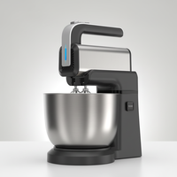 Batteur sur socle de cuisine pour la pâtisserie, 3,5 L, portable, 300 W, 3 en 1, batteur à pâte, batteur à œufs, mélangeur à gâteau, machine électrique avec bol, batteur sur socle