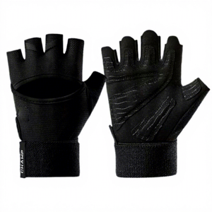 ถุงมือออกกำลังกายแบบครึ่งนิ้วสำหรับผู้ใหญ่ทุกเพศวัสดุโพลีเอสเตอร์ป้องกันรังสี UV ใช้ได้ทั้งผู้ชายและผู้หญิง - Product Image 1