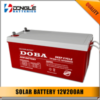 Batterie solaire Dongle haute qualité, cycle profond, super longue durée de vie, plomb-acide 12V 200Ah